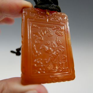 CHINESE ANTIQUE AGATE PENDANT