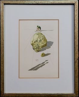 Salvador Dali Devine Comedy Wood Engraving