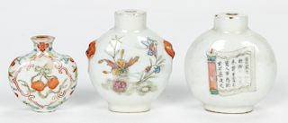 3 Fine Antique Chinese Snuff Bottles