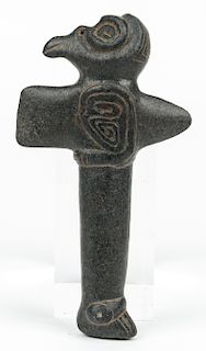 Taino Monolithic Bird Ax (1000-1500 CE)