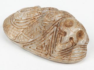 Taino Marble Cemi / Stamp (1000-1500 CE) 