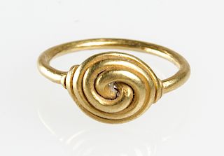 22K Gold Double Spiral Ring, Java c. XIV