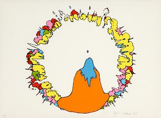 Peter Max (b. 1937) "Experiencing Nothing"