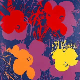After Andy Warhol (1928-1987) "Flowers" by Sunday B. Morning
