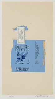 Robert Motherwell (1915-1991) "Gauloises Bleues", ed. 75