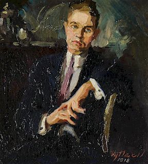 Vaclav Vytlacil (1892-1984) Portrait of a Gentleman, 1912