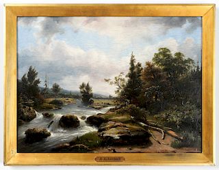 Andreas Achenbach (1815-1910) Landscape Painting