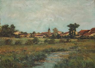 Peter Alfred Gross (1849-1914) "Essegney Near Charmes, Vosges", 1896