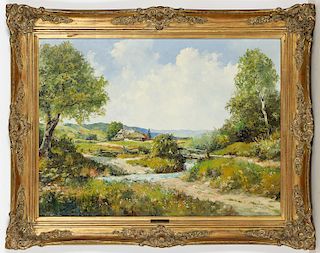 Ernst Karger (American, 1902-1968) Landscape