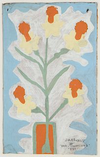 Old Ironsides Pry (American, 1921-1987) "Daffodils"