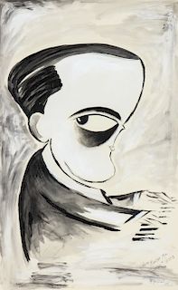 Aristide (20th c.) Caricature Portrait of Ernesto Lecuona