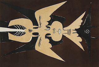 Wifredo Lam (1902-1982) "Embleme", 1952, Lithograph (proof)