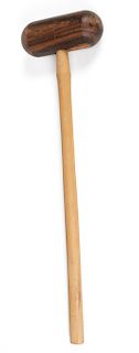 American (20th c.) Wooden Barrel Hammer