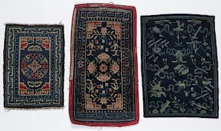Three Antique Tibetan Rugs