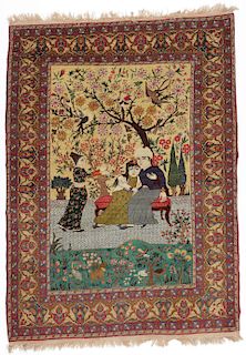 Kashan Pictorial Rug, Persia