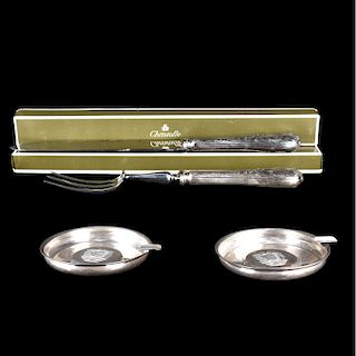 Christofle Marly Carving Set & Camuso Silver