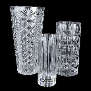 Collection Of 3 Designer Crystal Table Top Items