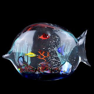 Elio Raffaeli Art Glass Form Form Aquarium