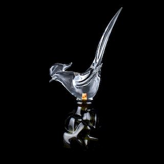 Murano Italian Art Glass Bird Figural Decanter
