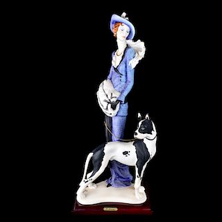 Giuseppe Armani Figurine "Lady With Great Dane"