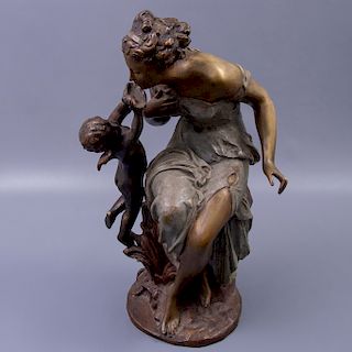 Octavio Ponzanelli. Venus. Elaborada en bronce patinado.