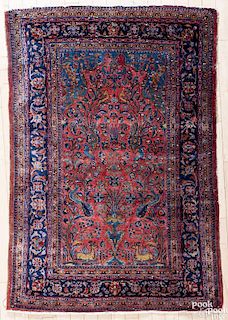 Kashan carpet, ca. 1920, 5' x 3'4''.