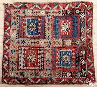 Kazak carpet, ca. 1900, 5'4'' x 4'10''.