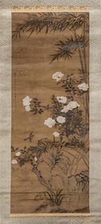 * Attributed to Chen Shu, (1660-1736), Bird and Flowers