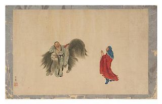 Hua Ziyou, (Qing Dynasty), Two Luohans