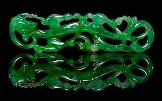 A Jadeite Carving Length 2 5/8 inches.