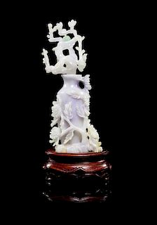 * A Jadeite Carving Height 5 inches (without stand)