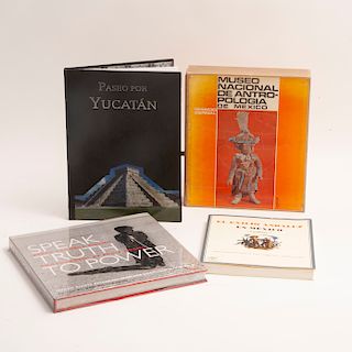 Lote de libros sobre El Museo Nacional de Antropología e Historia / Yucatán, Derechos Humanos / otro. 4p. Lote sin reserva.