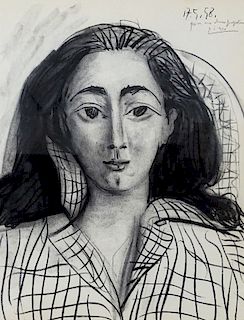 Pablo Picasso "Pomme Doree Jacqueline" Lithograph