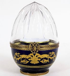 Faberge Imperial Caviar Limoges France Egg