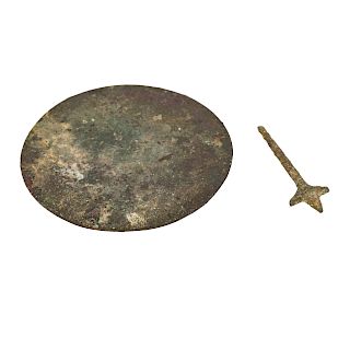 Greco-Roman bronze hand mirror