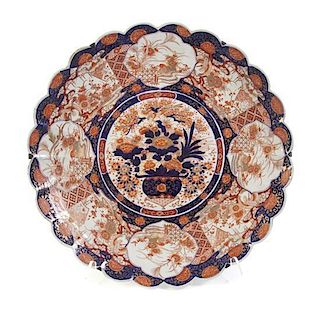 An Imari Charger Diameter 23 inches.