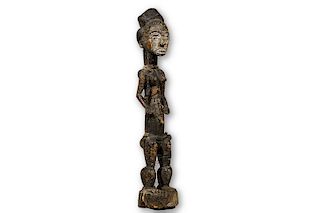 Baule Female Figure from Ivory Coast - 22.5"