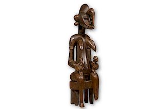 Senufo Maternity Figure from Ivory Coast - 31"