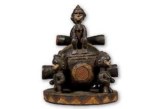 Igbo Figural Container from Nigeria - 19"