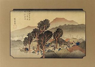 * Utagawa Hiroshige, (1797-1858), Harima, Maiko no hama (Harima Province, Maiko Beach) from the series Rokujuyoshu meisho zue (F