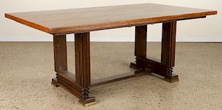 FRENCH OAK DINING TABLE INLAY DECORATION 1940