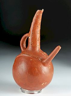 Greek Cypriot Redware Pouring Vessel