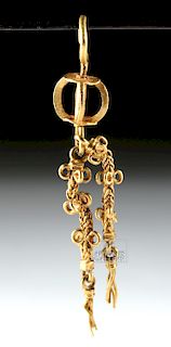 Single Parthian Gold Earring - 10.1 grams