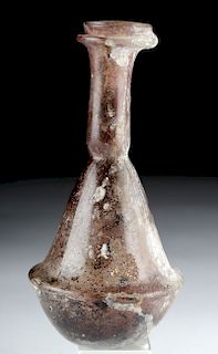 Published Late Roman / Byzantine Glass Carinated Flask