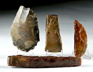 Lot of 4 Danish Neolithic Stone Tools