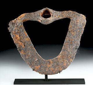 Rare 7th C. Anglo-Saxon Iron Hoe Head