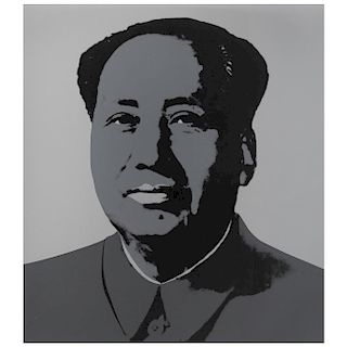 Andy Warhol. Mao-Grey. Serigrafía Con sello en la parte posterior "Fill in your own signature". Publicada por Sunday B. Morning.