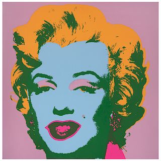 Andy Warhol. 11.28: Marilyn Monroe. Serigrafía. Con sello en la parte posterior "Fill in your own signature" Publicada.