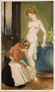 Maurin, Charles,  French (1856-1914),"le Bain", alternatively "la Toilette", 