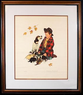 Rockwell,  Norman,  American 1894-1978,"Pride of Parenthood"  , 